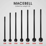 Steel Mace Bell for Strength Training, Support Full Body, Muscles, Shoulder, Grips & Forearms Workouts, Stretching 5, 7, 10, 15, 20, 25, 30 LB for Woman & Man