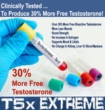 T5X Extreme Testosterone Booster for Men and Sexual Potency Increase Testosterone 30% One Bottle 180 Capsules