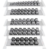 Body-Solid Cast Iron Hexagon Dumbbell, Hand Weights for Men and Women, Weight Dumbbells for Strength Training,